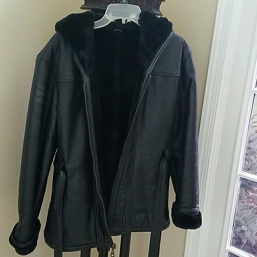 leather coat